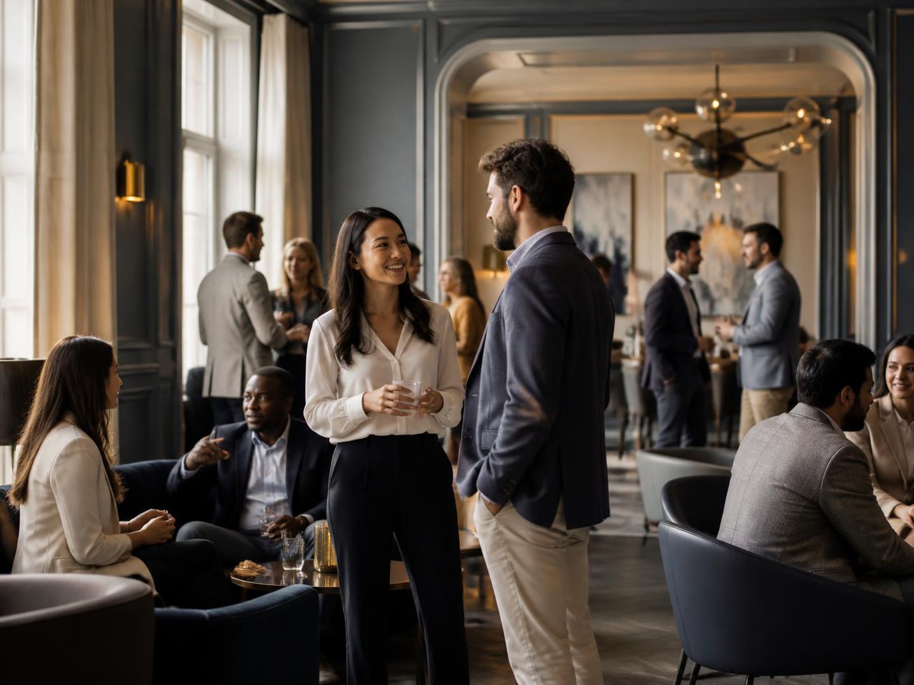 Members gathering in The Collective club room